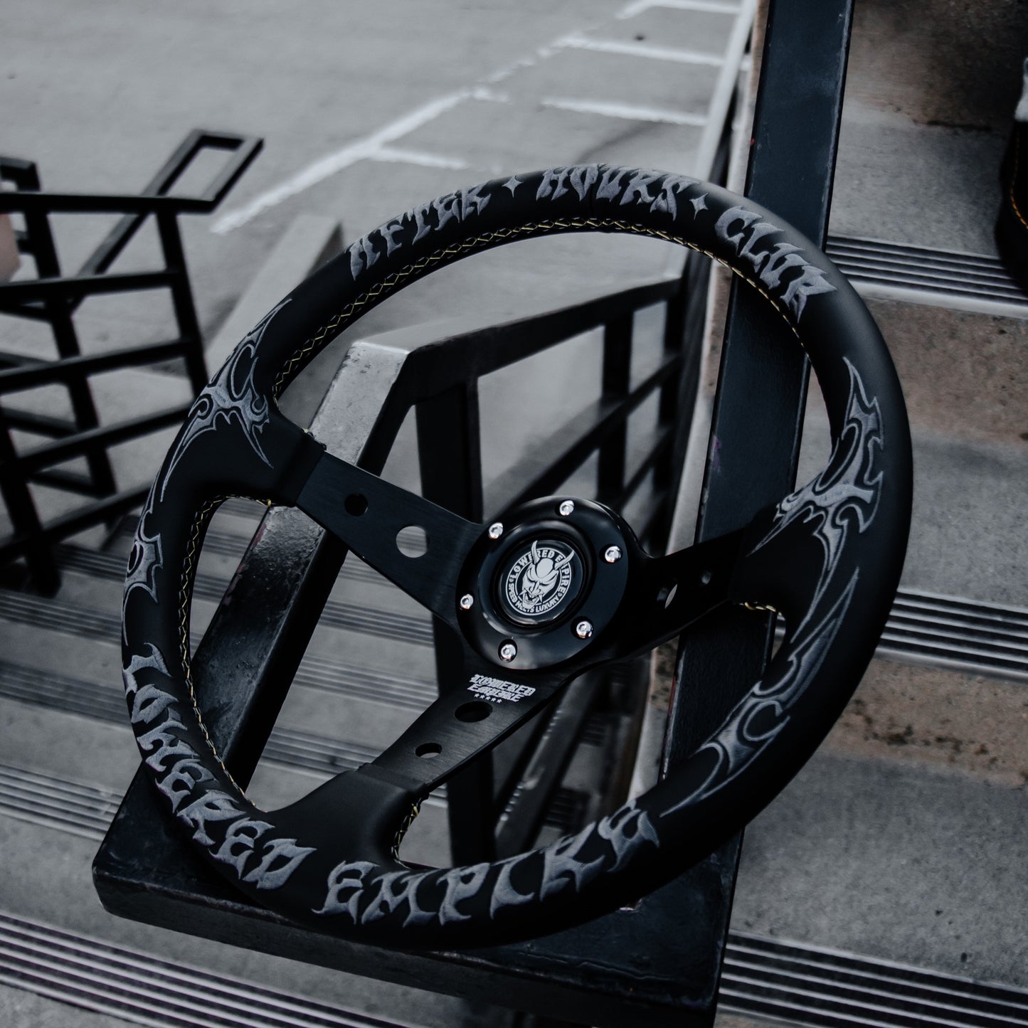 Black After Hours Club AH-1 Steering Wheel 350mm - Steering wheels