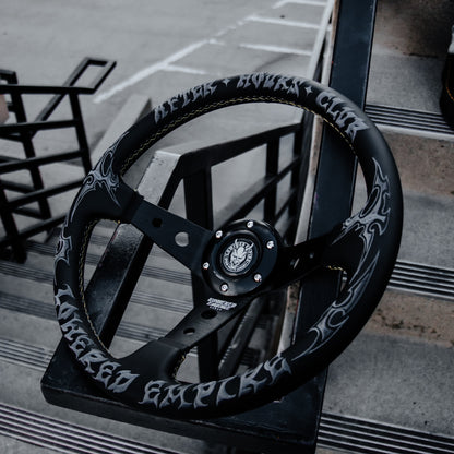 Black After Hours Club AH-1 Steering Wheel 350mm - Steering wheels