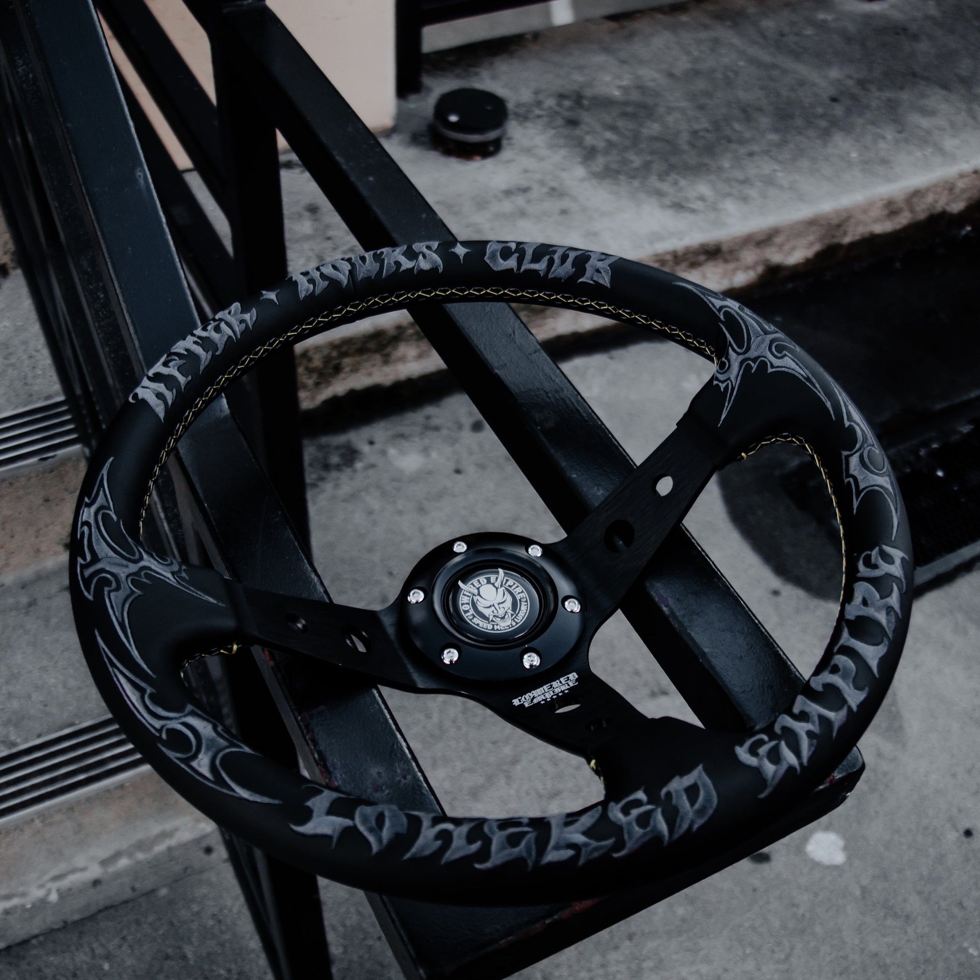 Black After Hours Club AH-1 Steering Wheel 350mm - Steering wheels