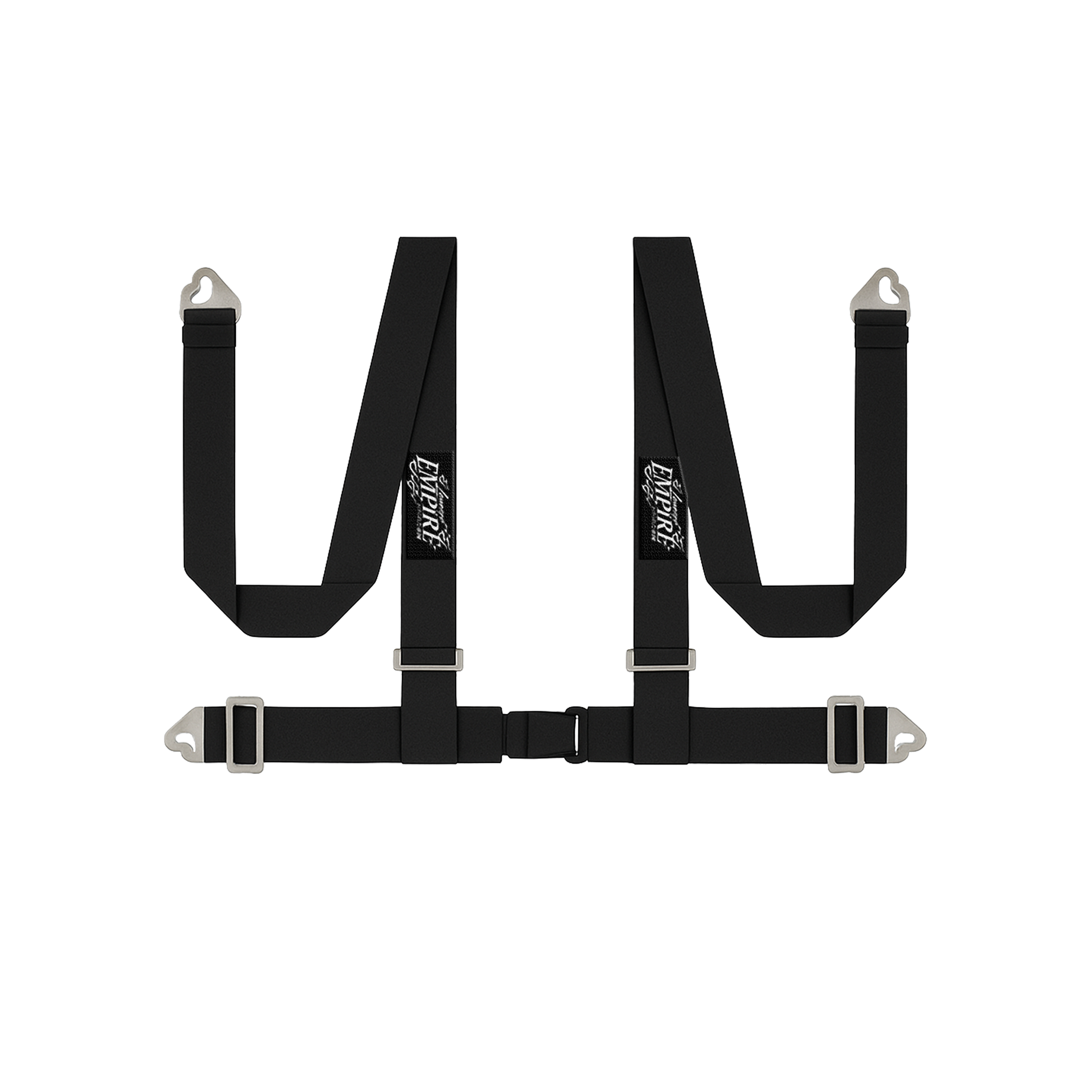 Black Lowered Empire Flamed Racing Harness Belt