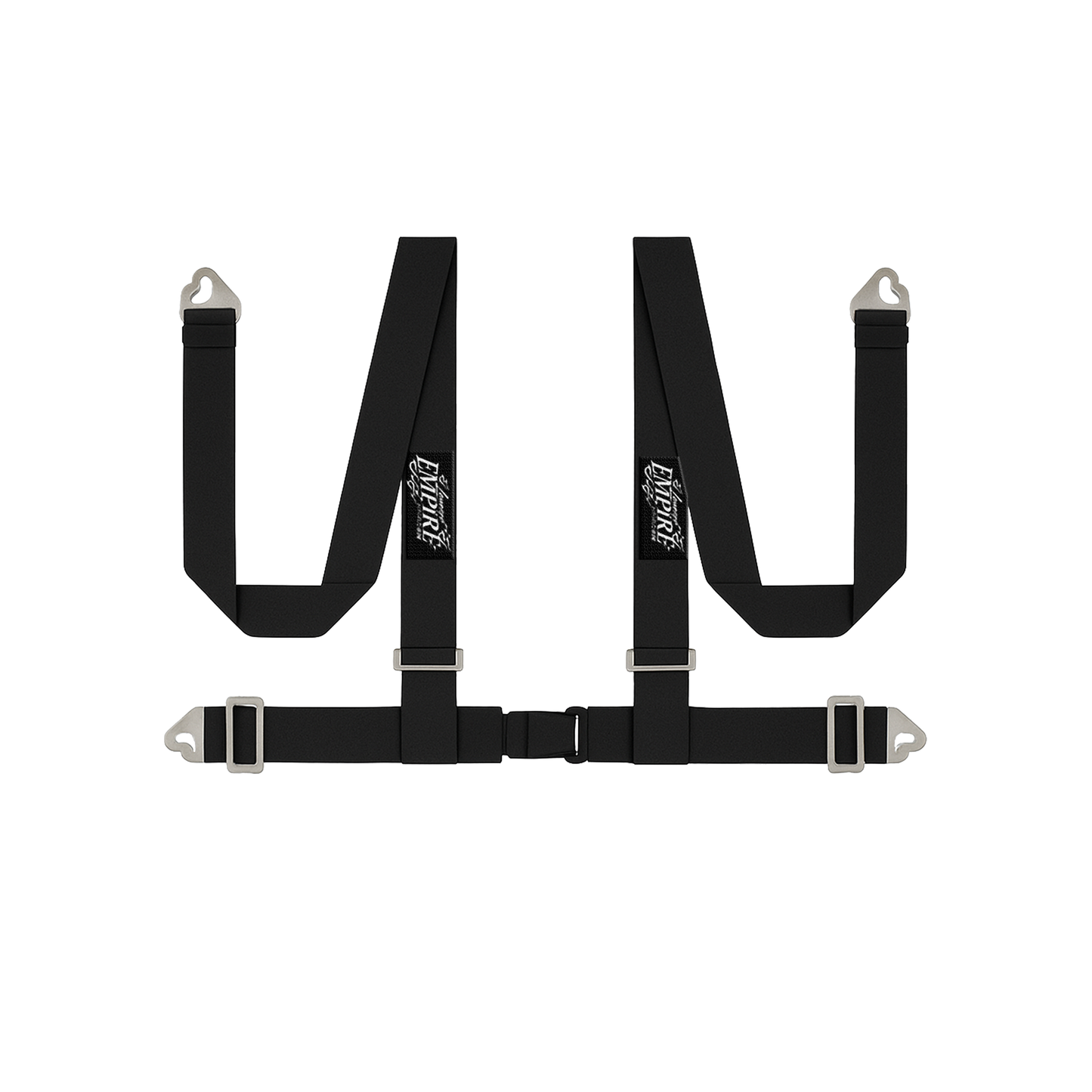 Black Lowered Empire Flamed Racing Harness Belt