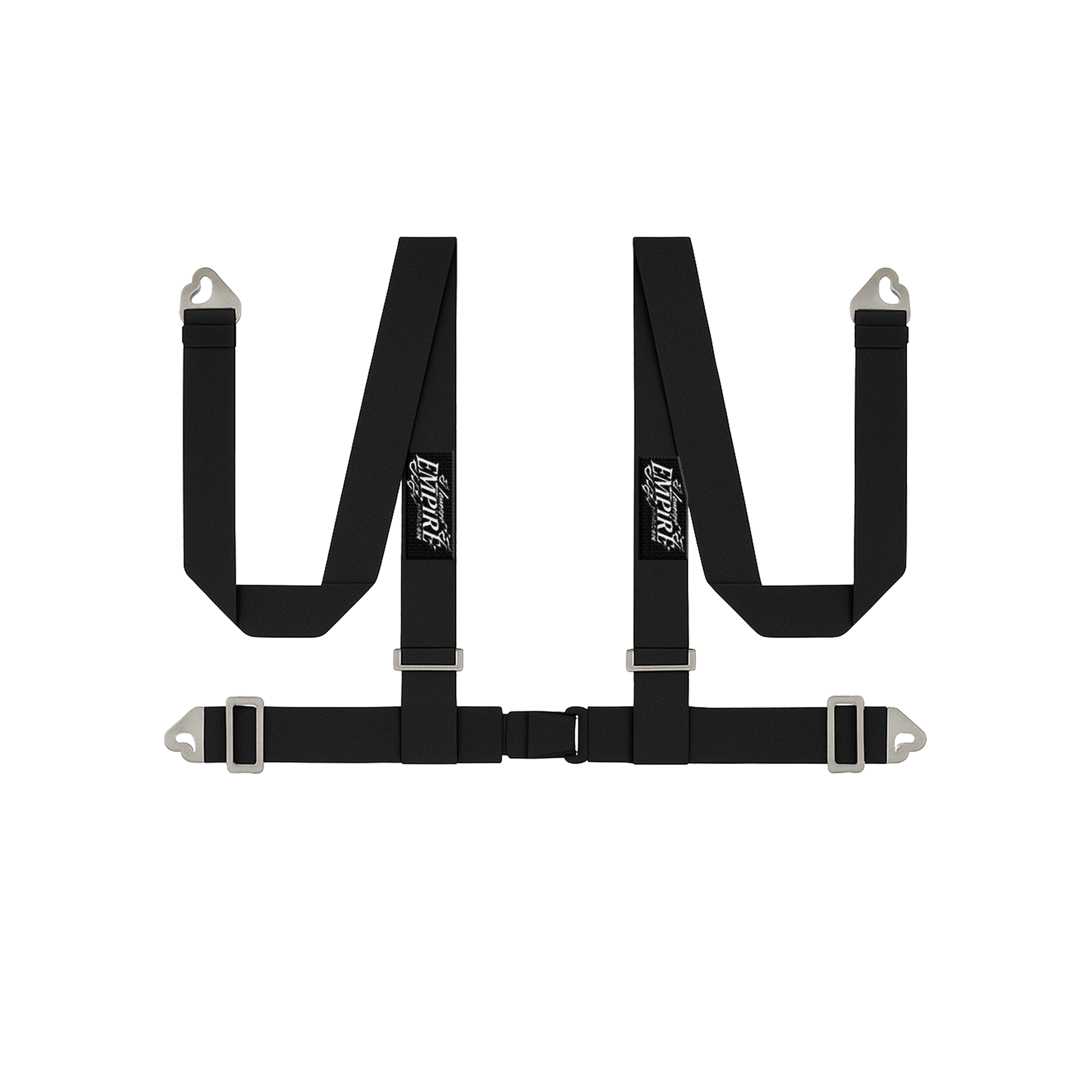 Black Lowered Empire Flamed Racing Harness Belt