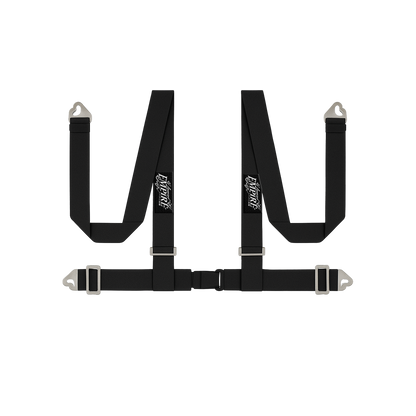 Black Lowered Empire Flamed Racing Harness Belt