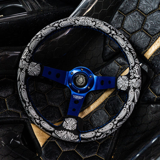 Blue Paisley BP-1 Steering Wheel 350mm - Steering wheels