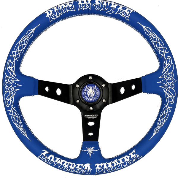 Blue Ride In Style RS-1 Steering Wheel 350mm