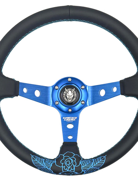 Teal Blue Rose Steering Premium