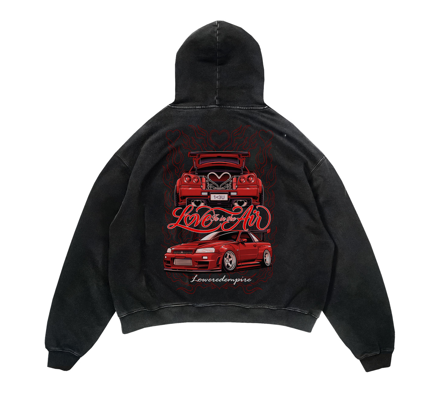 Love is In The Air Heavyweight Vintage Hoodie- Valentine's