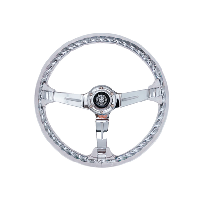 Chrome Dragon Rakkī JDM DR-2 Steering Wheel 350mm - Steering wheels