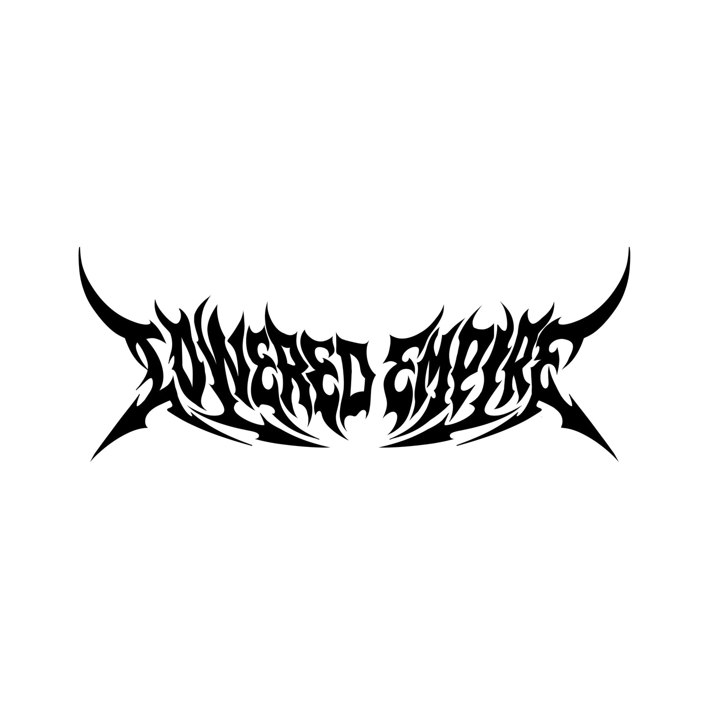 Death Metal Vinyl Banner - Large 24’’ / White