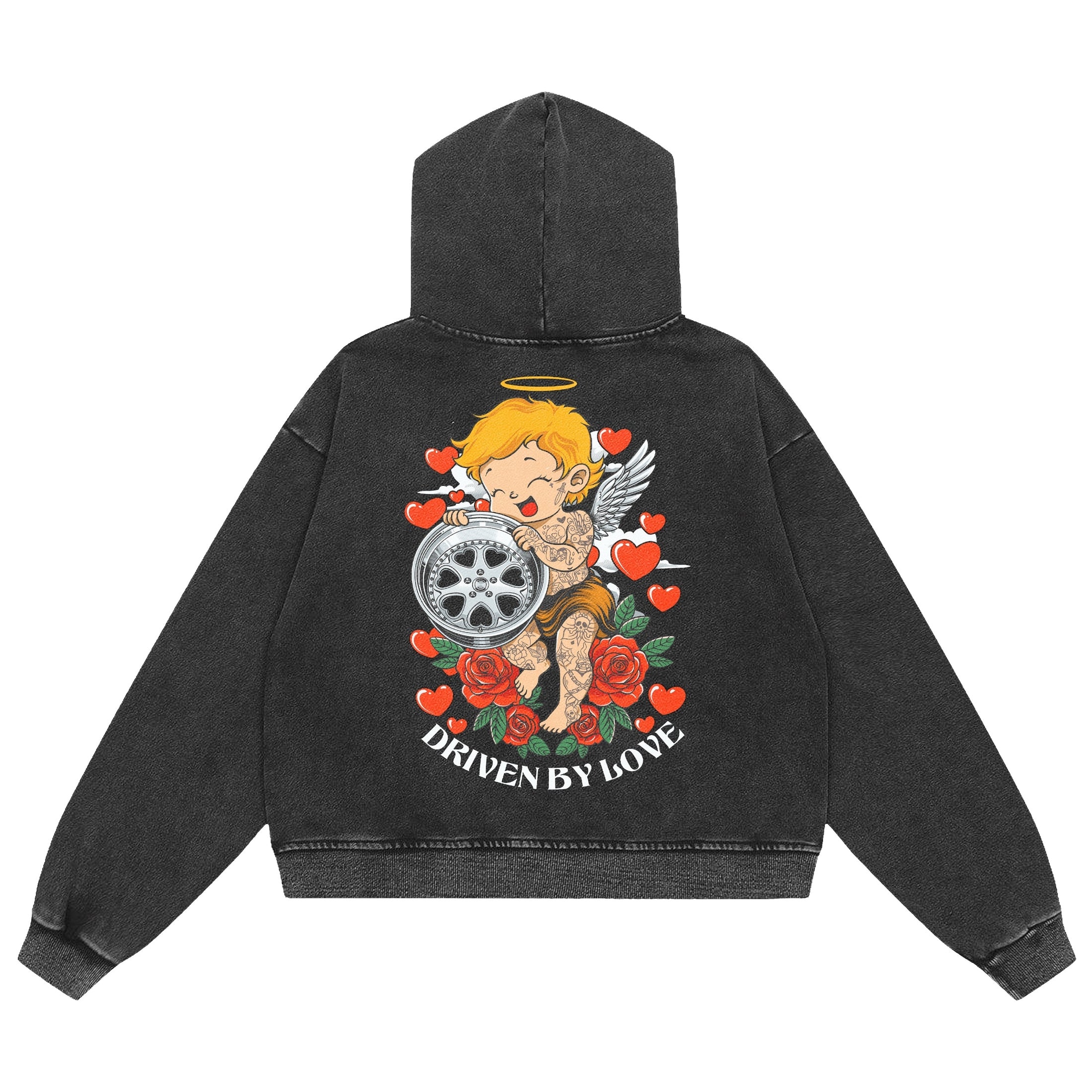 Driven by Love: Acid Wash Hoodie