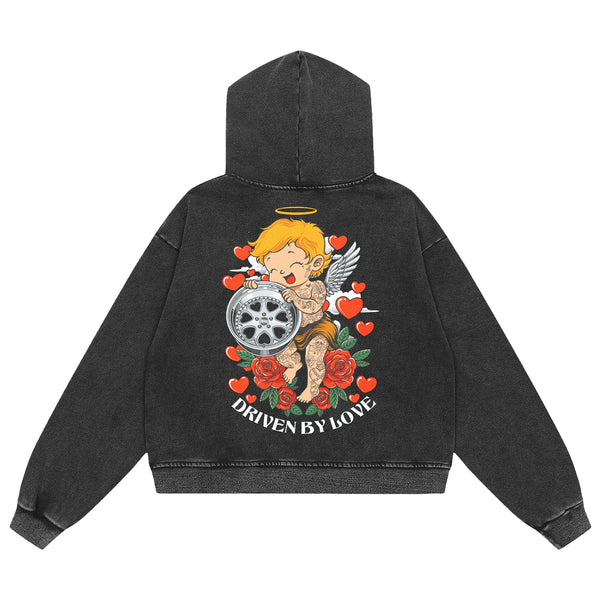 Driven by Love: Acid Wash Hoodie