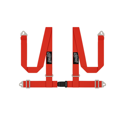 Lowered Empire Flamed Harness Belt- Red