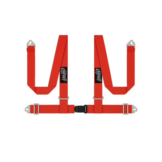 Lowered Empire Flamed Harness Belt- Red