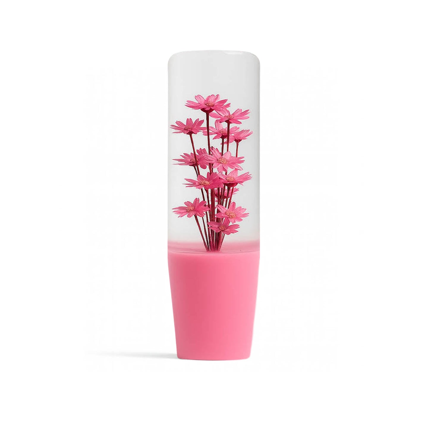 Pink Sakura Clear Flower Shift Knob 6" | Universal Manual Car Shifter