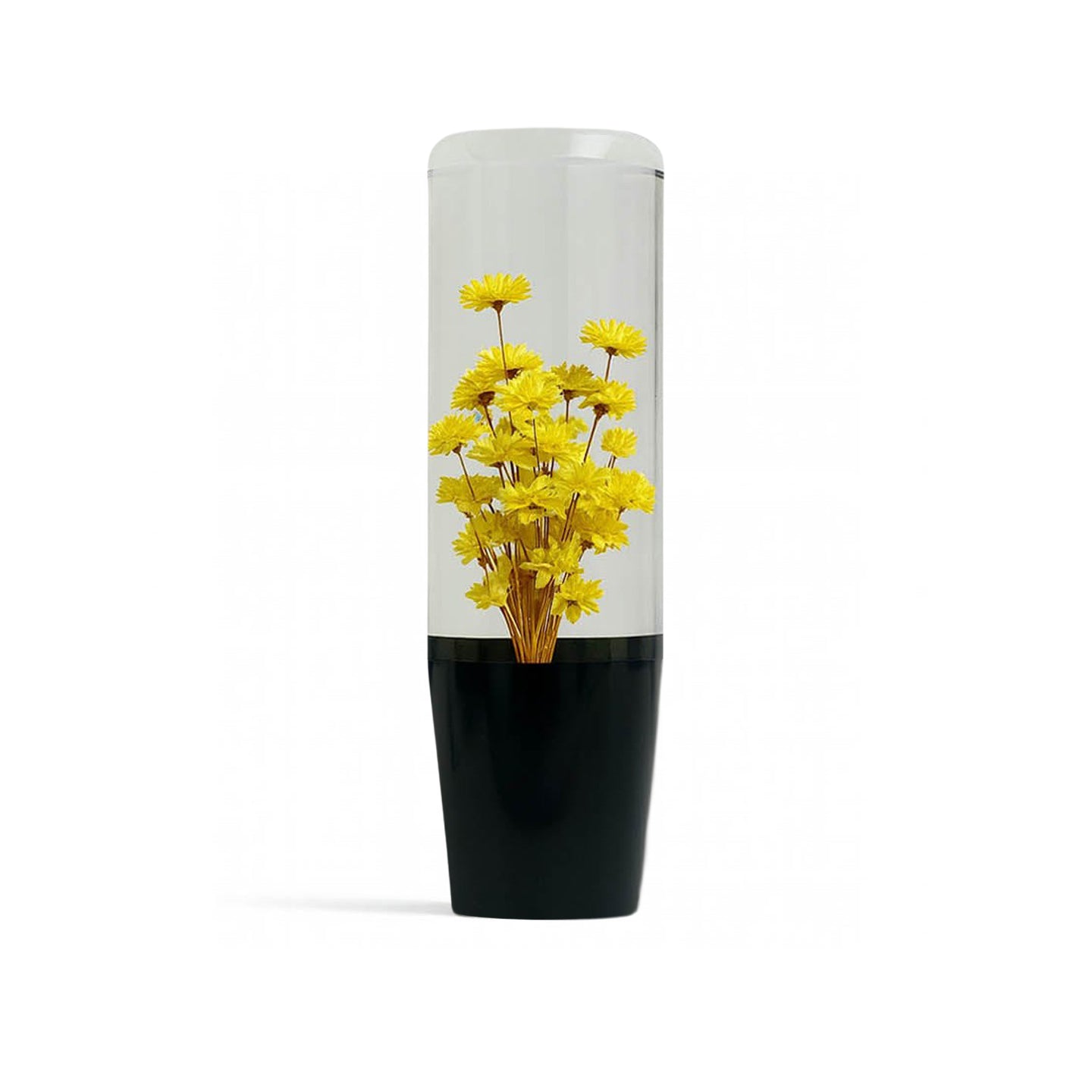 Clear Sunflower Dream Flower Shift Knob 6" | Universal Manual Car Shifter