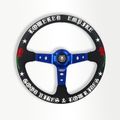 Blue O.G. Good Vibes OG-3 Steering Wheel 350mm- Lowered Empire