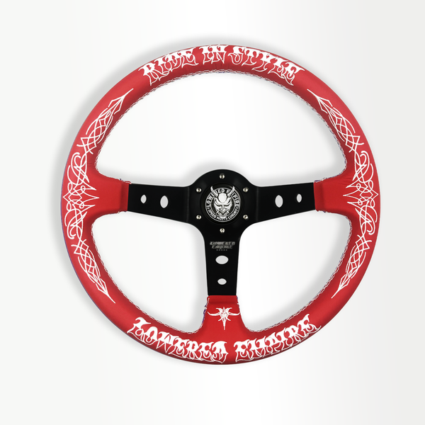 Red Ride In Style RS-2 Steering Wheel 350mm