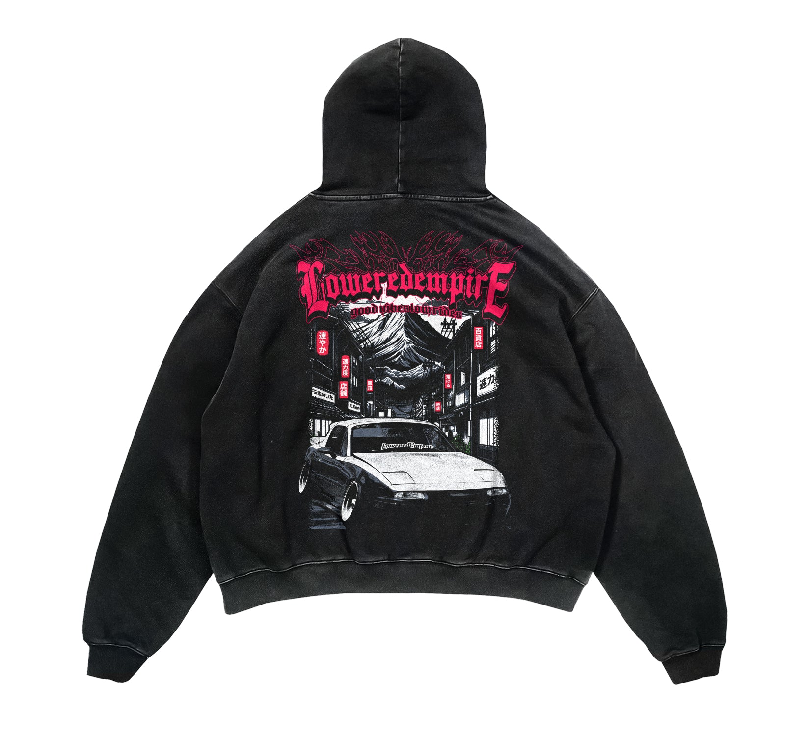 Forever Tilted Miata Acid Wash Vintage Hoodie – Lowered Empire