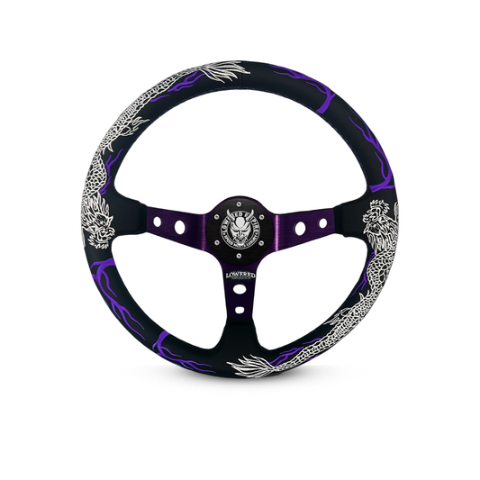 Purple Dragon's Breath DB-4 Steering Wheel 350mm- Lowered Empire