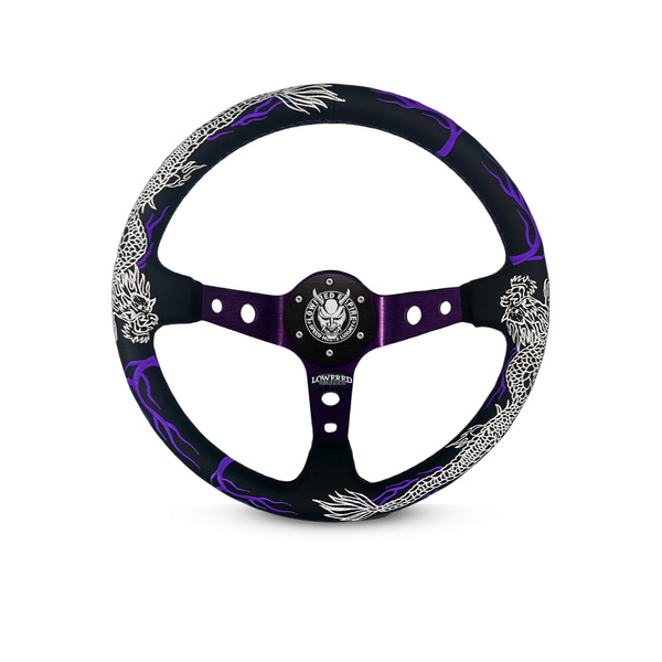 Purple Dragon's Breath DB-4 Steering Wheel 350mm- Lowered Empire