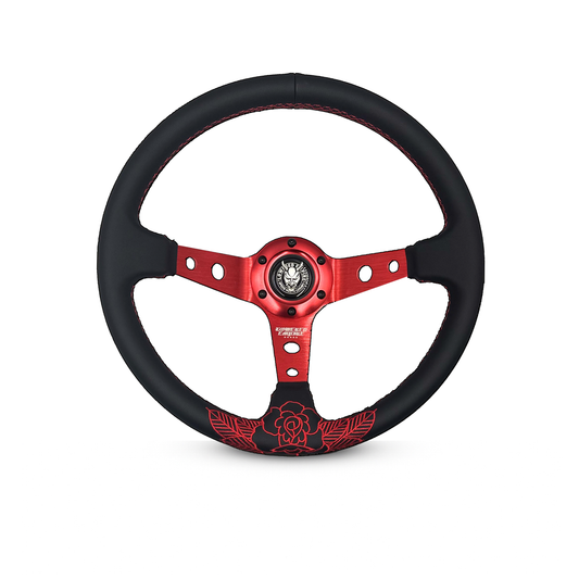 Red Roses RR-1 Steering Wheel 350mm- Lowered Empire