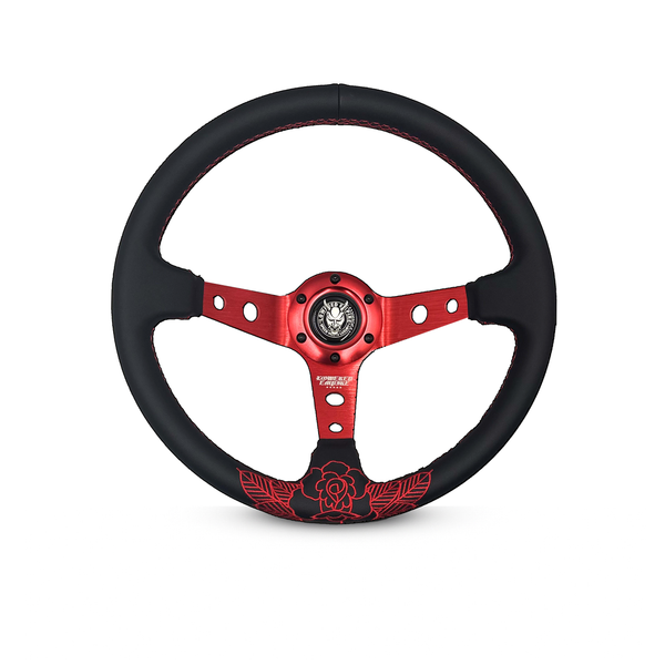 Red Roses RR-1 Steering Wheel 350mm- Lowered Empire