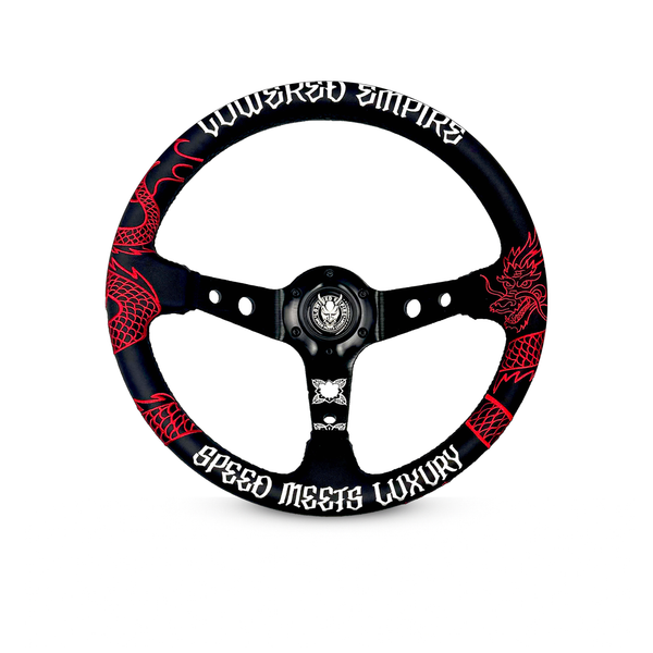 Traditional Japanese Dragon JD-1 Steering Wheel  Alcantara 350mm