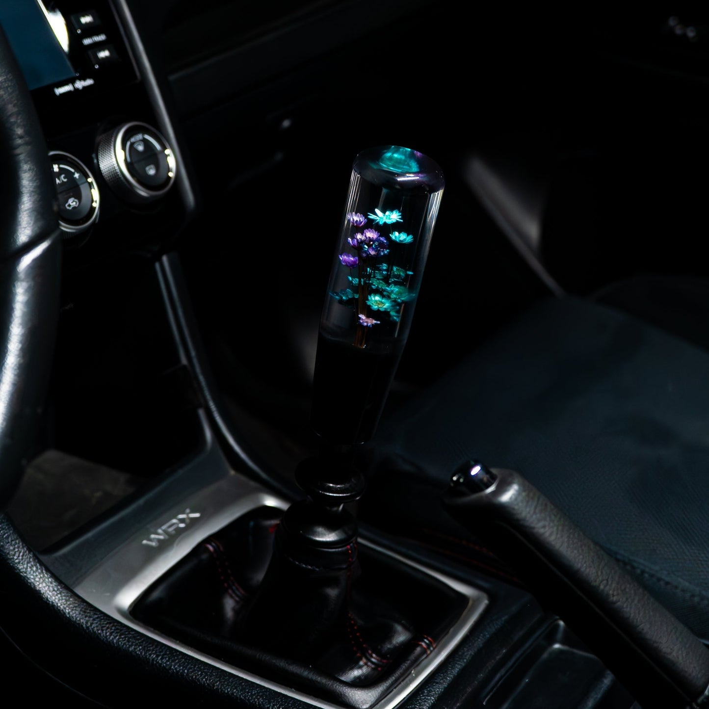 Floral Dream Clear Flower Shift Knob 6’’ | Universal Manual Car Shifter - Accessories