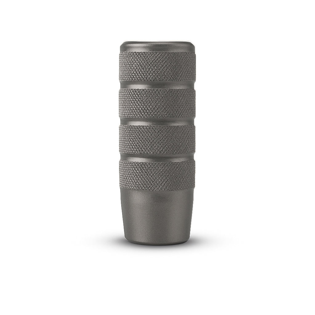 Lowered Empire Dark Silver Shift Knob – Logo Weighted Shifter