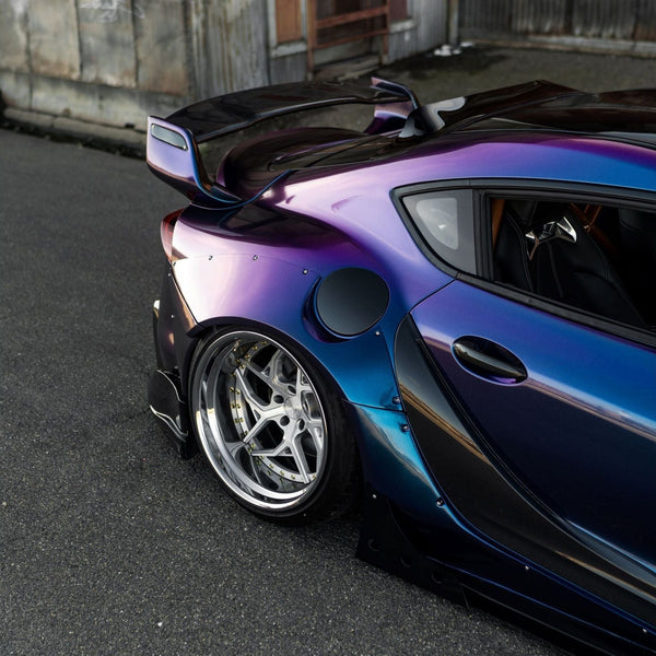 Glossy Purple To Blue Vinyl Wrap