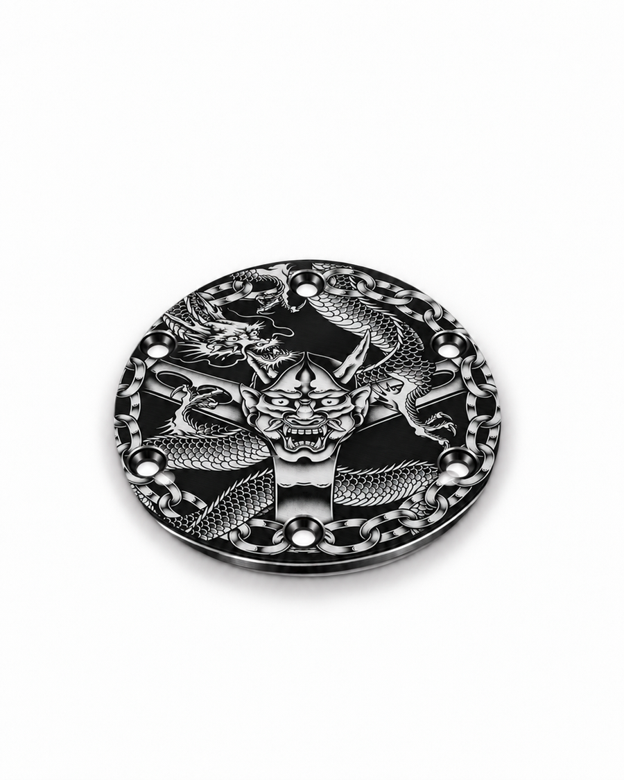 Oni & Dragon Universal Etched Horn Delete Plate