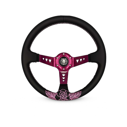 Pink Roses PR-2 Steering Wheel 350mm- Lowered Empire