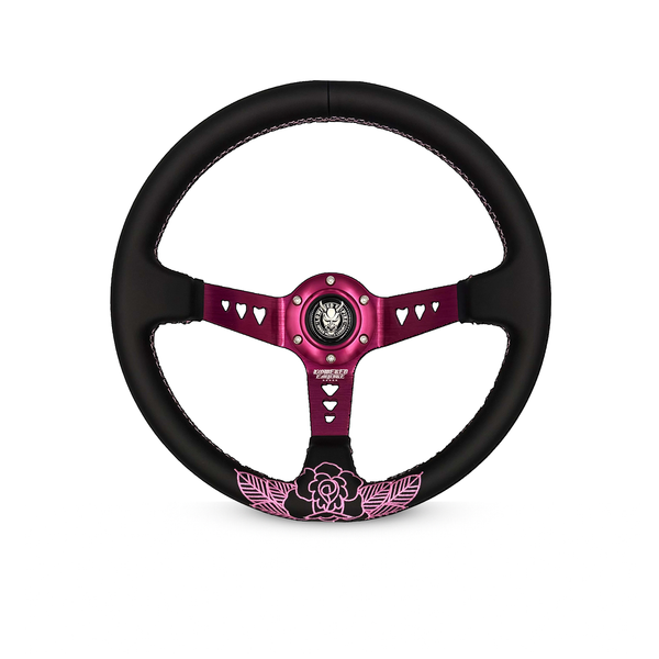 Pink Roses PR-2 Steering Wheel 350mm- Lowered Empire