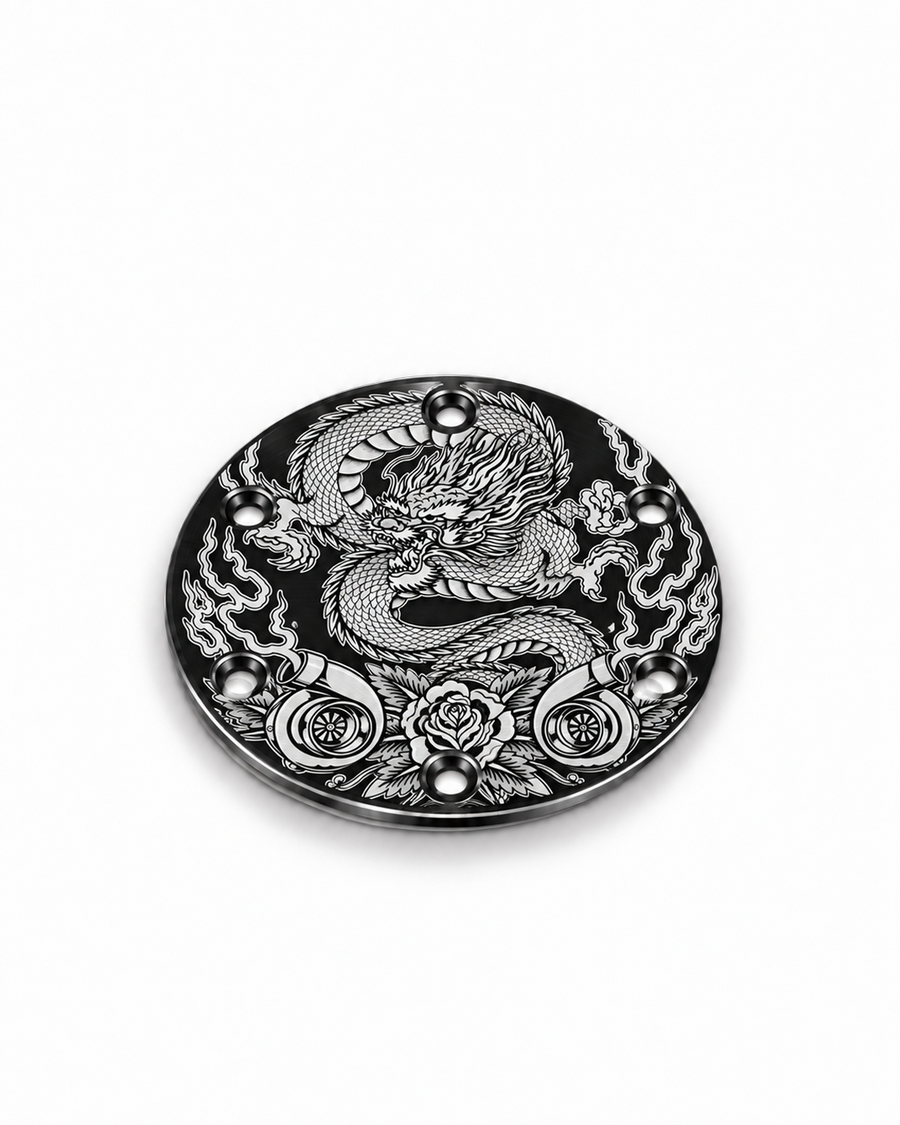 Twin Turbo Dragon Universal Etched Horn Delete Plate