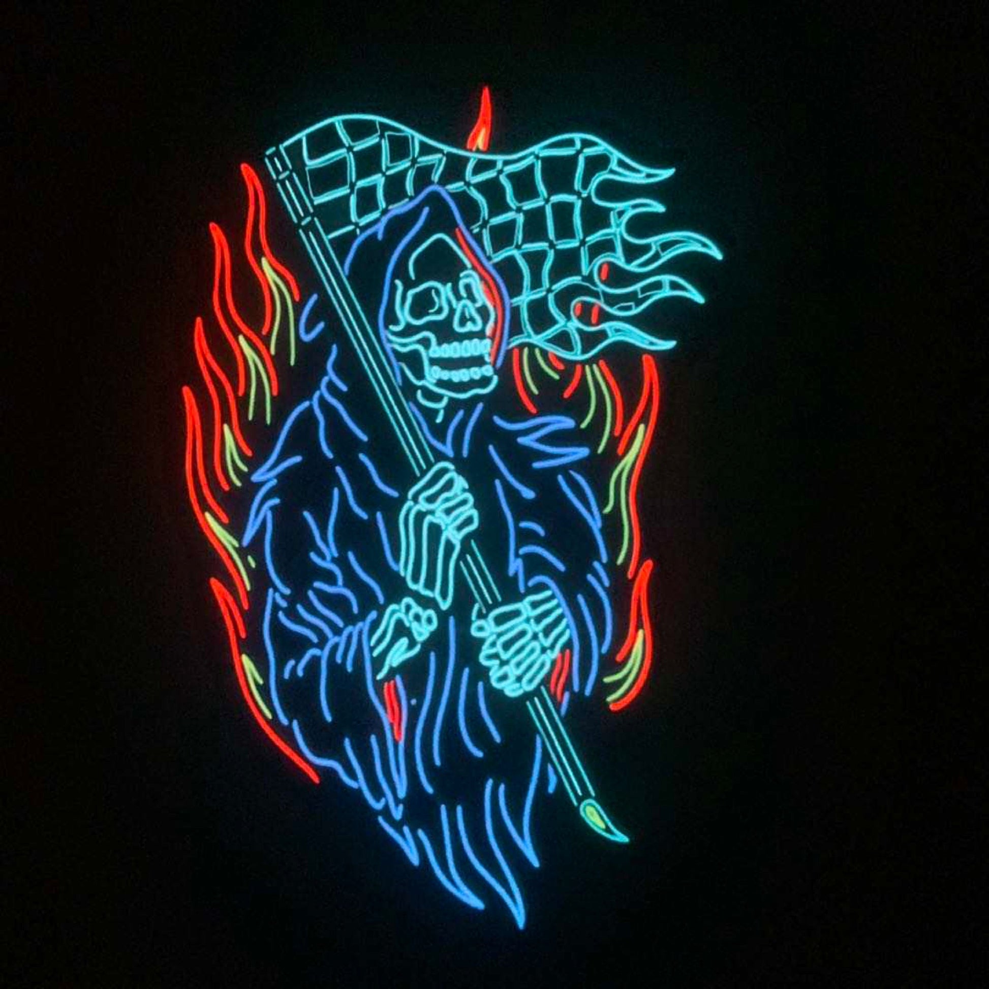Grim Reaper LED Glow Up Sticker