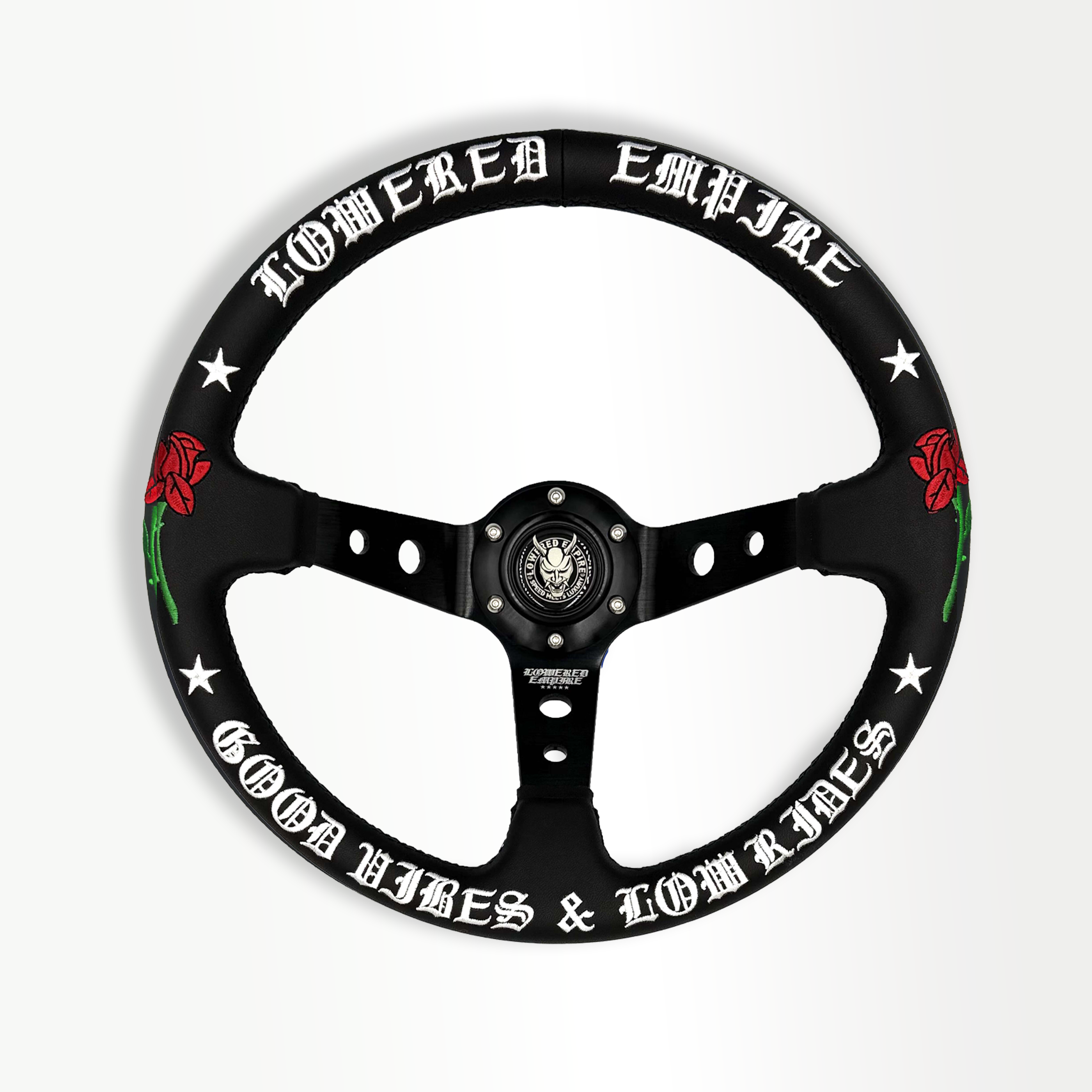 Black O.G. Good Vibes OG-1 Steering Wheel 350mm- Lowered Empire