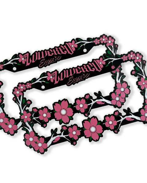 Sakura Flowers License Plate Frame