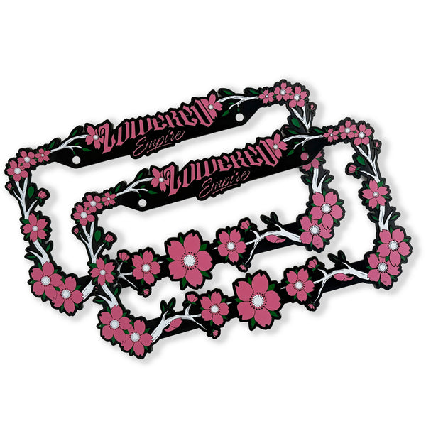 Sakura Flowers License Plate Frame