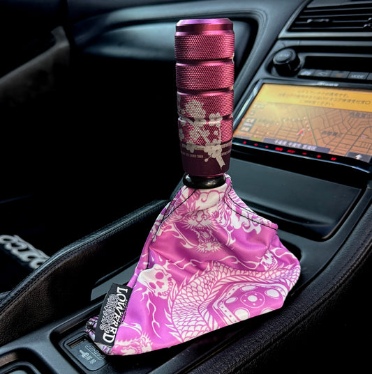 Pink Wheel Of The Dragon Shift Boot | Interior Gear Boot Replacement