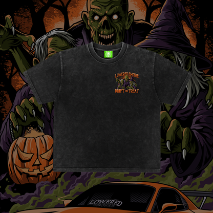 * Halloween * Drift or Treat Washed Premium Tee - Shirts