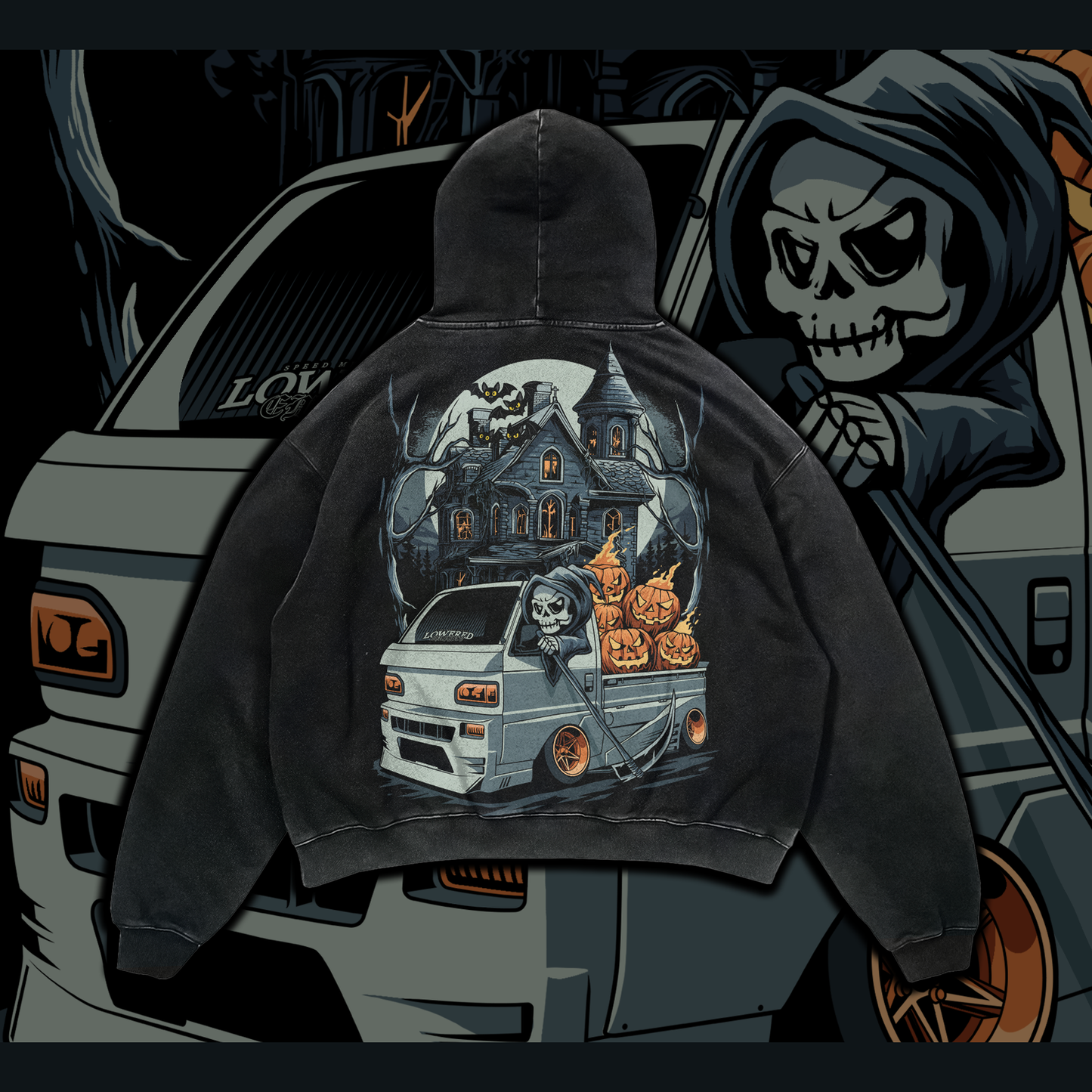 * Halloween * Eternal Drift Washed Premium Hoodie
