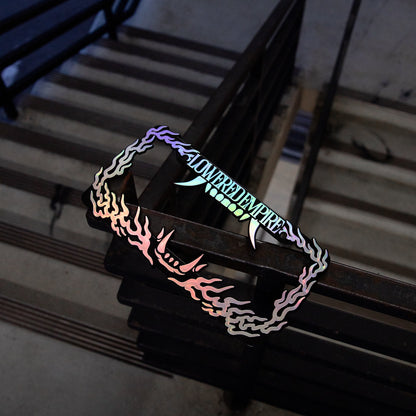 Hannya Flames License Plate Frame