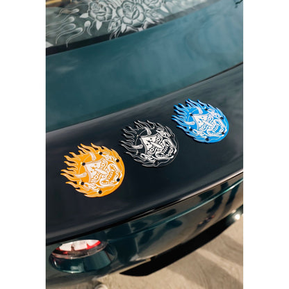 Hannya Steering Wheel Horn Delete - Black