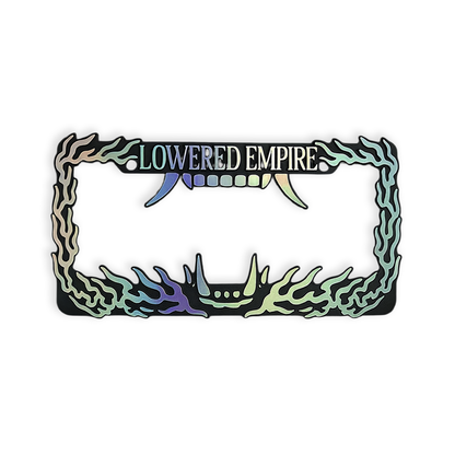 Hannya Flames License Plate Frame