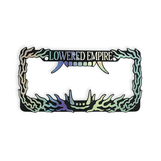 Hannya Flames License Plate Frame