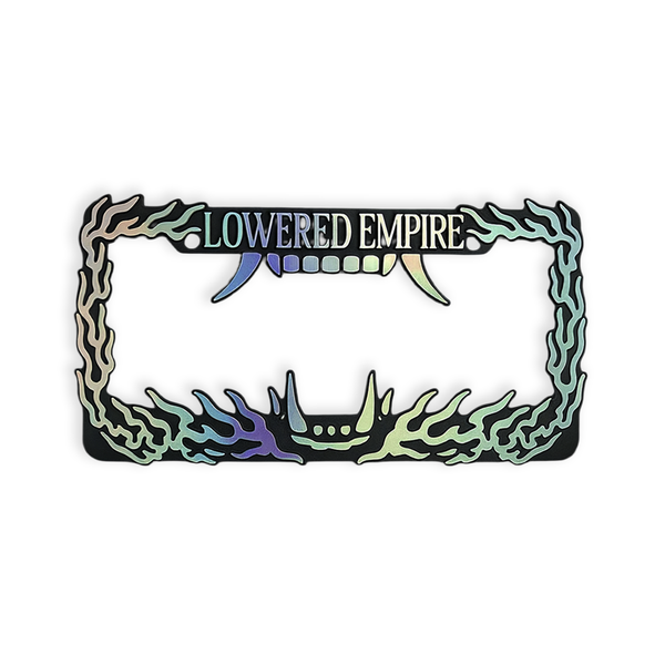 Hannya Flames License Plate Frame