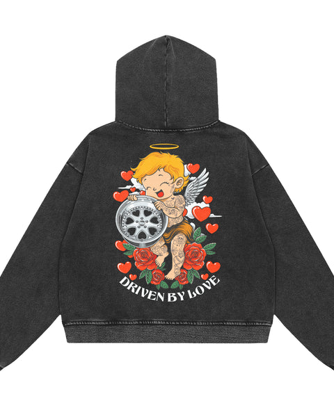 Driven by Love: Acid Wash Hoodie