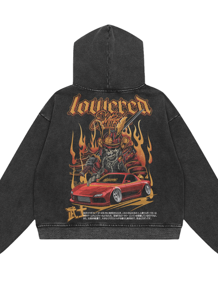 The RX7 Reaper Acid Wash Premium Hoodie