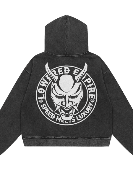 Lowered Empire Acid Wash OG Logo Hoodie