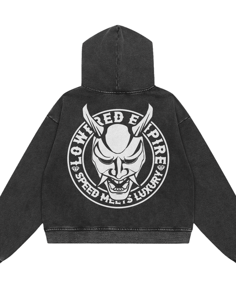 Lowered Empire Acid Wash OG Logo Hoodie